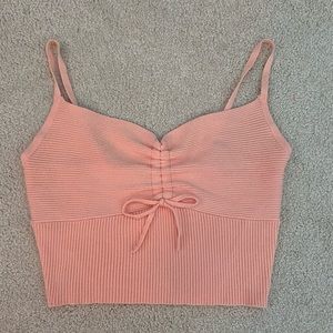 Pacsun Kendall & Kylie Peach Pink Cropped Tank Top Size S